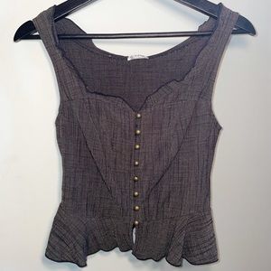 FREE PEOPLE Peplum Bodice Top